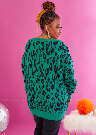 Fiercely Fabulous Sweater - Teal - FINAL SALE