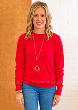 Load image into Gallery viewer, Delightfully Divine Sweater - Red - FINAL SALE
