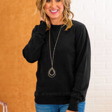 Delightfully Divine Sweater - Black *Final Sale*