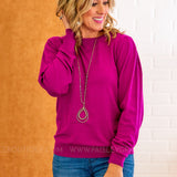 Delightfully Divine Sweater - Magenta *LAST ONES FINAL SALE*