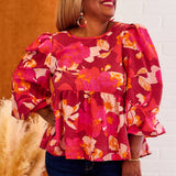 Insta Famous Top - Brick Multi REG ONLY - LAST ONES FINAL SALE