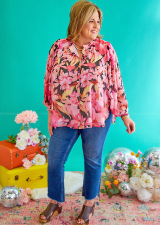 Petals In Power Top - FINAL SALE