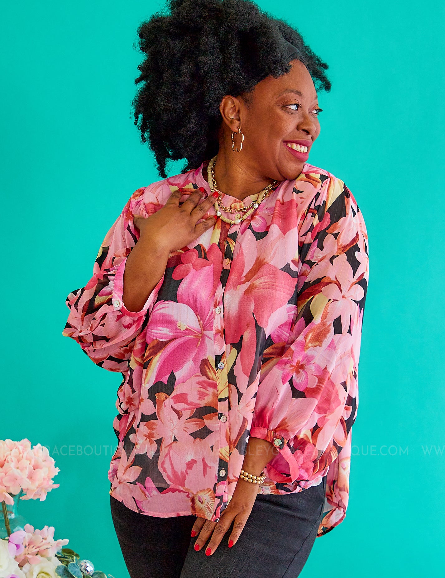 Petals In Power Top - LAST ONES FINAL SALE