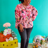 Petals In Power Top - LAST ONES FINAL SALE