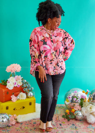 Petals In Power Top - FINAL SALE