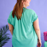 Sunburst Energy Top - Sage - LAST ONES FINAL SALE
