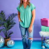 Sunburst Energy Top - Sage - LAST ONES FINAL SALE