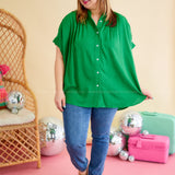 Photo Finish Top - Green* FINAL SALE *