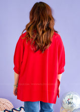 Load image into Gallery viewer, After My Own Heart Top - Red - FINAL SALE
