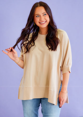 After My Own Heart Top - Beige - FINAL SALE