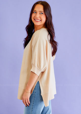 After My Own Heart Top - Beige - FINAL SALE