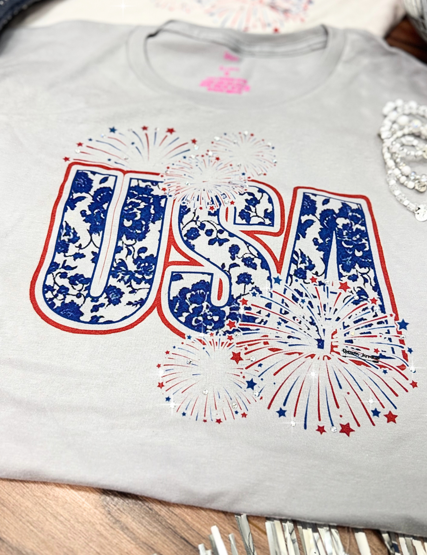 Red, White & Boujee Tee