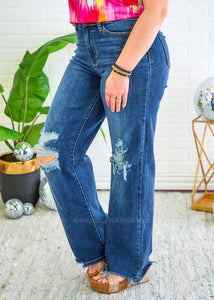 Rose 90's Straight Jeans - DK Wash RESTOCK!