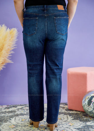 Arlo Button-Fly Straight Jeans