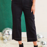 Susannah Black Crop Jeans by Judy Blue * FINAL SALE *