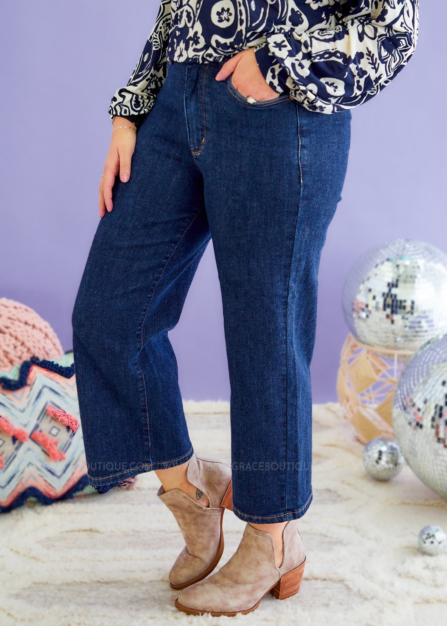 Elizabeth Wide Leg Jeans by Judy Blue - FINAL SALE – Paisley Grace