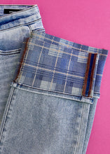 Load image into Gallery viewer, Cherish Plaid Cuff Jeans by Judy Blue - FINAL SALE
