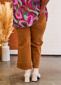 Serena Cropped Camel Jeans by Judy Blue - FINAL SALE