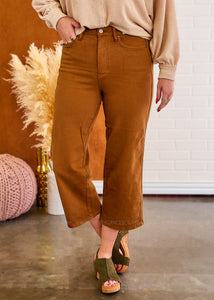 Serena Cropped Camel Jeans by Judy Blue - FINAL SALE
