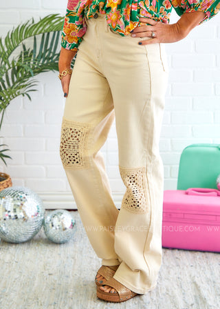 Cassia Crocheted Jeans by Judy Blue - FINAL SALE