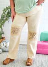 Load image into Gallery viewer, Cassia Crocheted Jeans by Judy Blue
