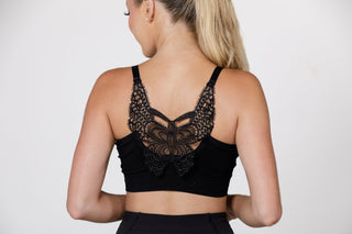 Jules Ribbed Crochet Bralette - PREORDER