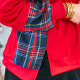 PREORDER- Juniper Pullover- Red/Black Plaid