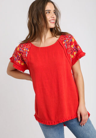 Sunny In Sao Paulo Top - Red - FINAL SALE