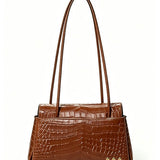 Kris Croc Embossed Shoulder Bag - PREORDER