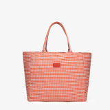 Lee Gingham Soft Tote - Orange