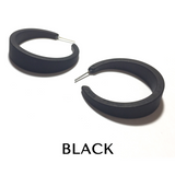 Frosted Emily Hoop Earrings