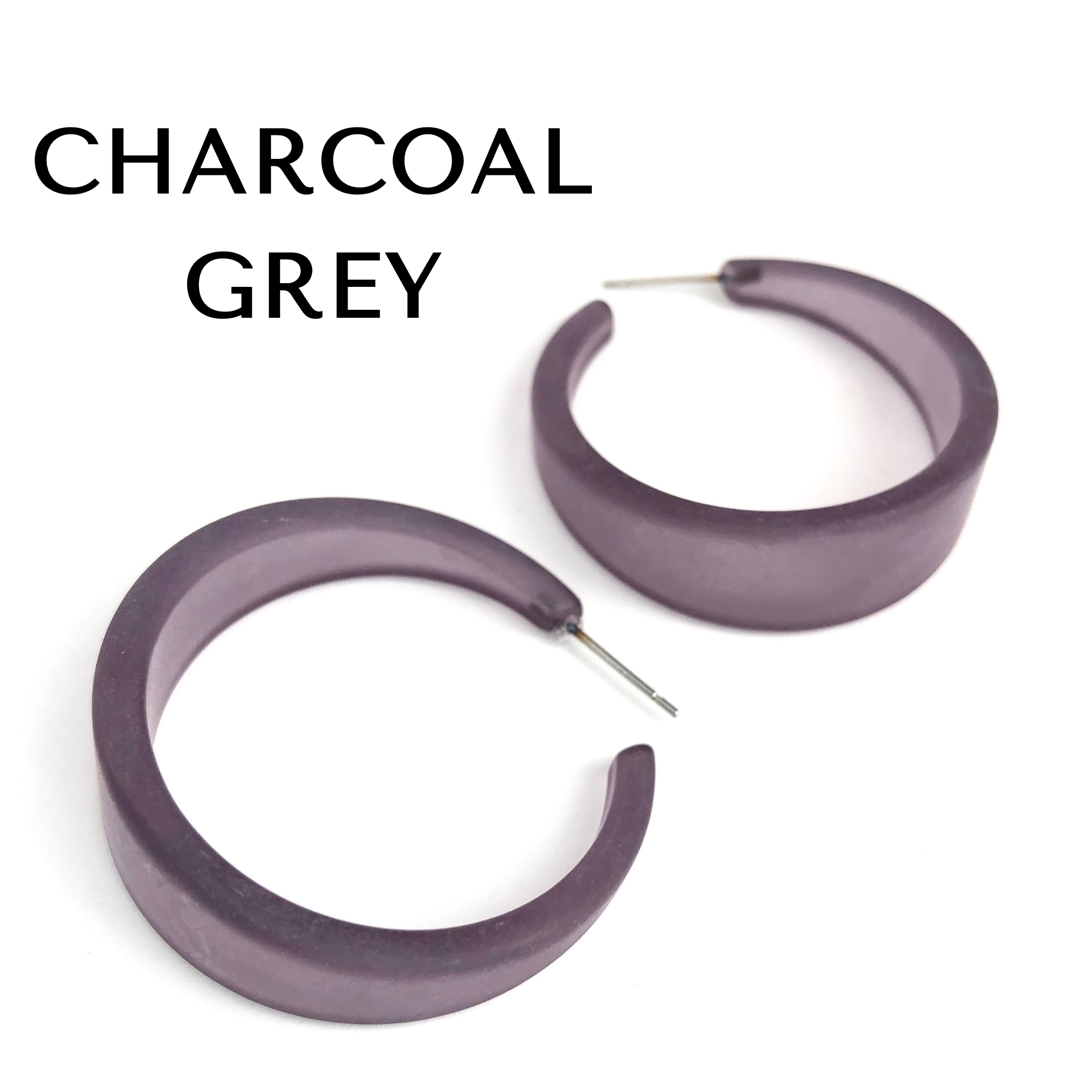Frosted Emily Hoop Earrings - PREORDER