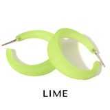 Frosted Emily Hoop Earrings