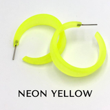 Frosted Emily Hoop Earrings