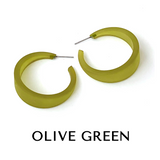 Frosted Emily Hoop Earrings