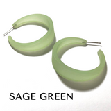 Frosted Emily Hoop Earrings