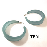 Frosted Emily Hoop Earrings