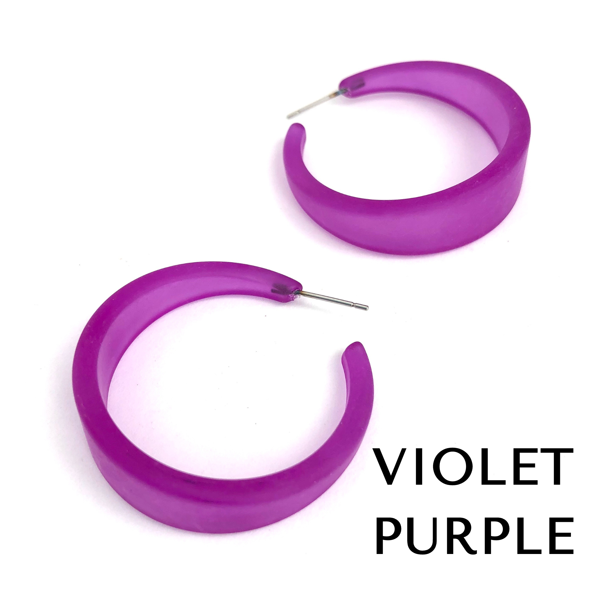 Frosted Emily Hoop Earrings - PREORDER