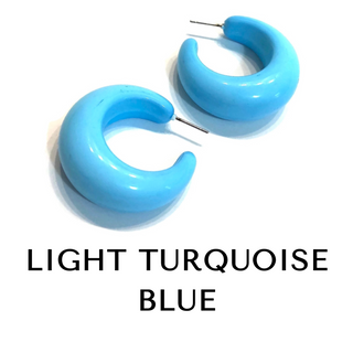 Lucille Lucite Hoop Earrings