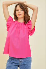 Load image into Gallery viewer, Heyson Ruffle Sleeve Top - 3 Colors - PREORDER
