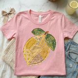 FAUX Patchwork Lemon Tee
