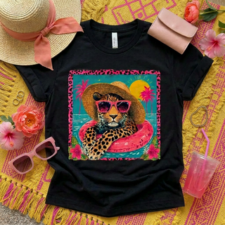 Pink Paradise Leopard Tee