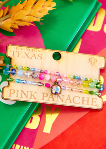 Lizette Multicolored Bracelet Set by Pink Panache