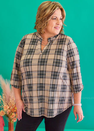 Plaid To Be Here Top - FINAL SALE