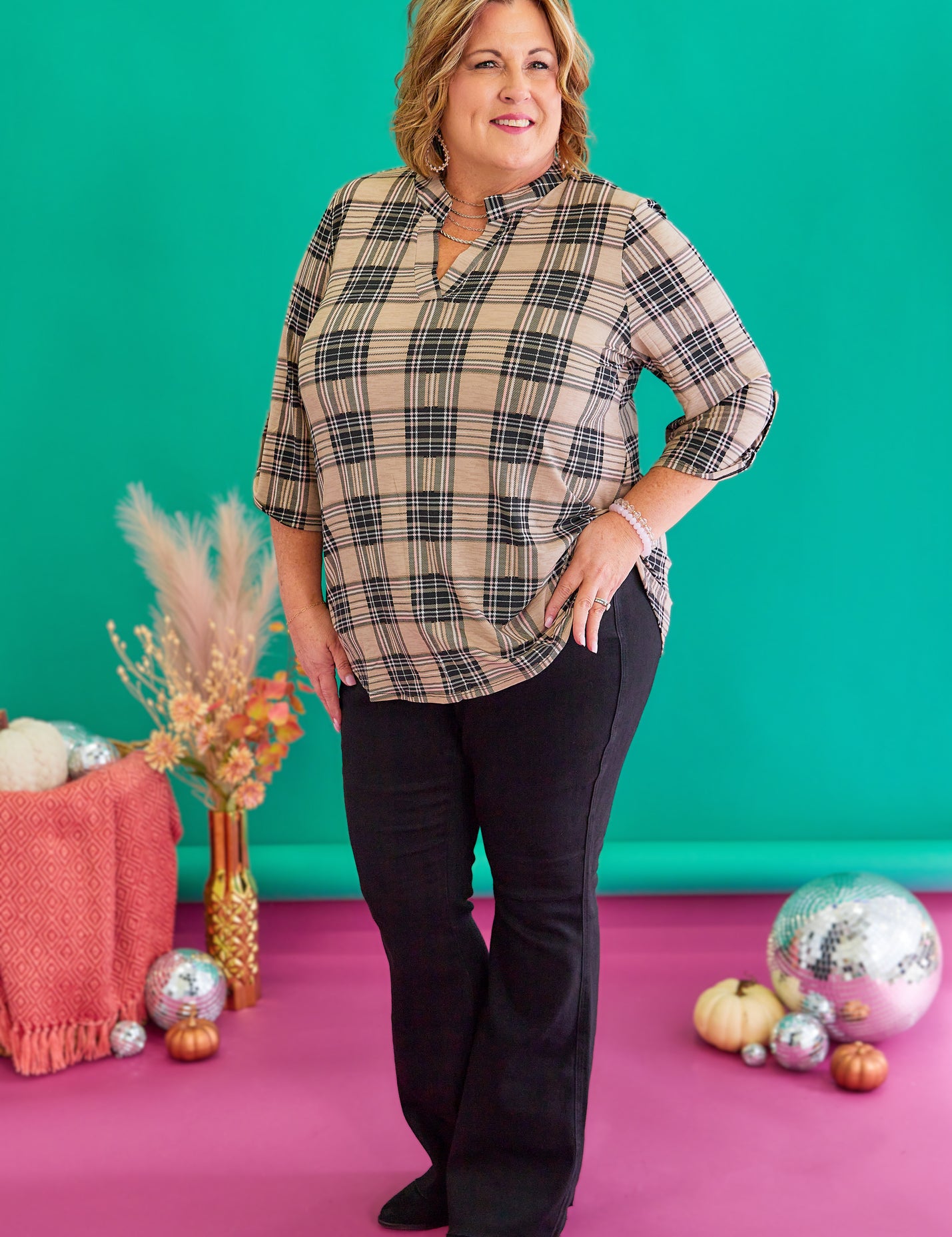 Plaid To Be Here Top* FINAL SALE *