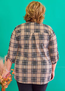 Plaid To Be Here Top - FINAL SALE