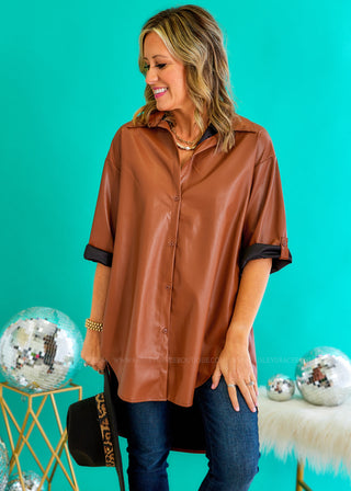 On The Job Tunic - Camel - FINAL SALE