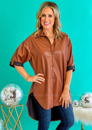 On The Job Tunic - Camel - FINAL SALE