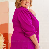 Make It a Date Top - Magenta - LAST ONES FINAL SALE