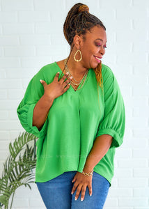 Love The Journey Top - Green - FINAL SALE